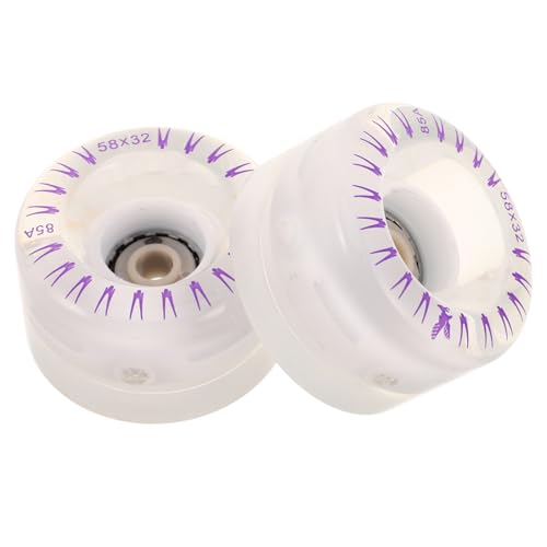 VICASKY for Roller Skates 2 Pack Replacement Wheels for Indoor Outdoor Skating Quad Skate Parts