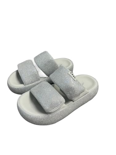 Womens Sandals Slippers casual outerwear women summer fashion versatile rhinestone thick bottom flip flops sandals