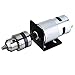 Leloo Lcuihong-Mini-Gleichstrommotor Drehmaschine Drücken Sie Motor mit Bohrfutter & Montagehalterung, DC 12V 795. Motor oder 2. 4V 15A 360W. Stromwandler DIY Ersatzteile (Voltage(V) : 1.5 10mm)