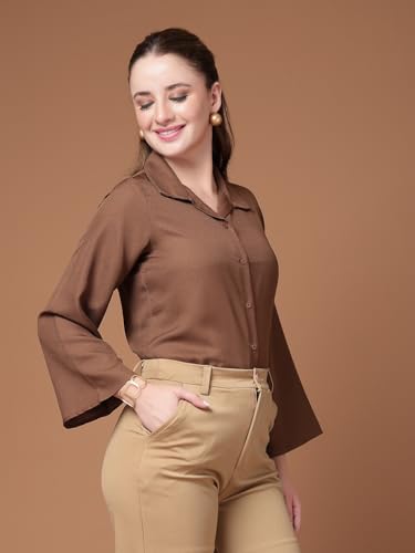 Image of Style Quotient Women Solid Regular Fit Shirt