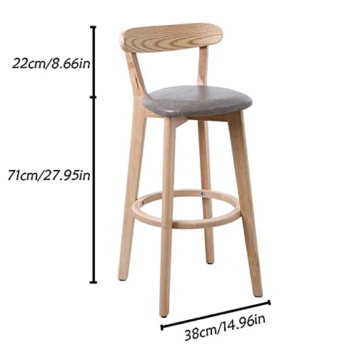 Chaise de bar moderne dos haut pour soulager le dos autour du comptoir