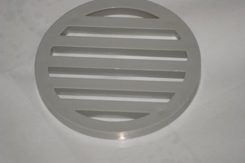 Plastic Drain Cover 5 Pack - Gray 3" inch Diameter & 1/4" inch Thick