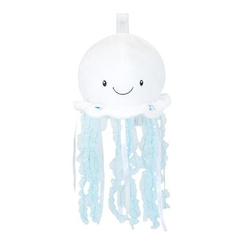 Image of Cuddle Barn - Jellyfish Bubbles - Animated Stuffed Animal Fish Musical Plush Toy for Babies with Night Light Glow
