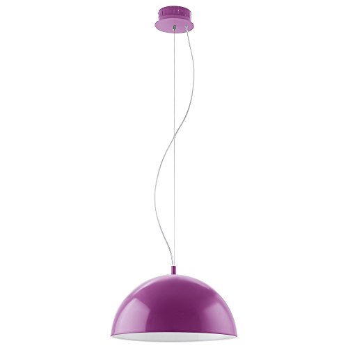 Suspension métal Eglo 92949 violette au design contemporain et finitions soignées