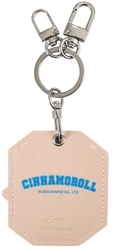 Image of Sonix x Sanrio Character Keychain Case Compatible with Apple AirTag | Protective AirTag Cover Keychain | College Letters Cinnamoroll