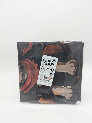 Pirate Flag in Various Sizes, Weatherproof with Eyelets, Outdoor and Indoor, Flag for Flagpole 100% Polyester (Pirate Dog 1, L) - Image 4