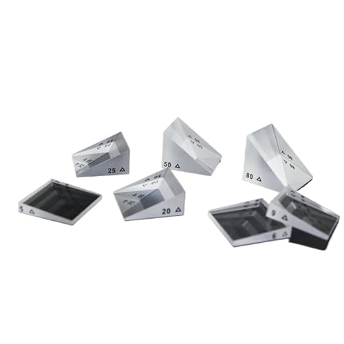 Optical Wedge Prism 2° for Ophthalmic Strabismus, 40x40mm