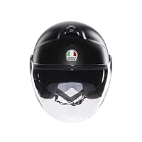 AGV - ETERES E2206, Motorrad Jet-Helmet, Unisex, Matt Black, M – Ansicht 2