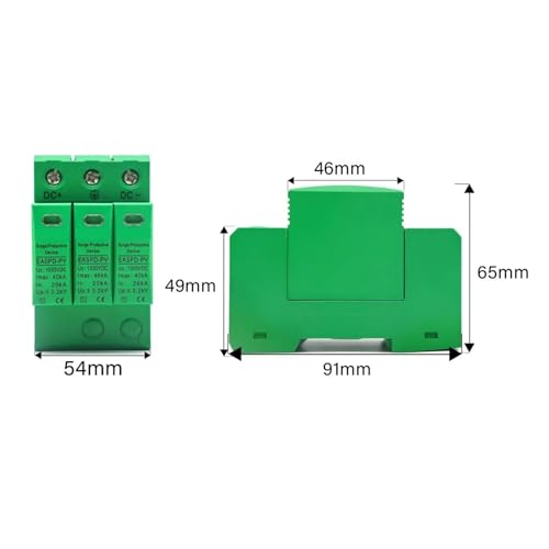 Dispositivo de protección solar 1500V 3P DC SPD para exteriores contra rayos 2