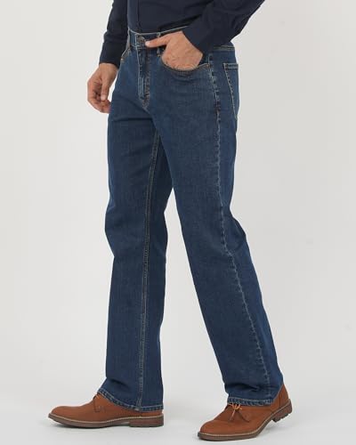 APUOR Men's Classic Relaxed Fit Flex Jeans Straight Loose fit Jeans2