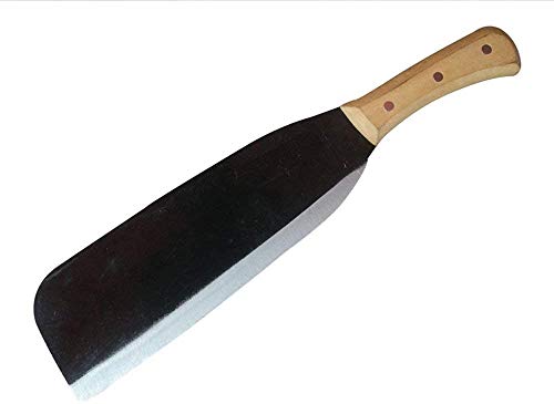Solid Aim Toolsl Billhook Machete Hatchet Brush Axe , Personal Machete With A Well Balanced Handle ,Large Tool In 3" Steel Blade X 12.5" ( Overall Length 15.5" )Pure Steel 4Mm Extra Thickness Steel. #TOP1