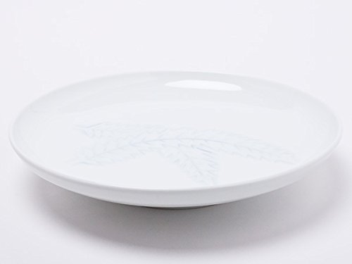 Amazon | 人間国宝 井上萬二窯元 白磁染芭蕉文皿 inouemanji-16 | 井上