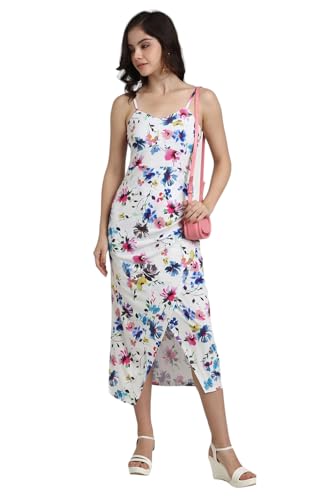 Forever 21 Women's Polyester Classic Maxi Dress (FWS24CDRF0142_White Deal