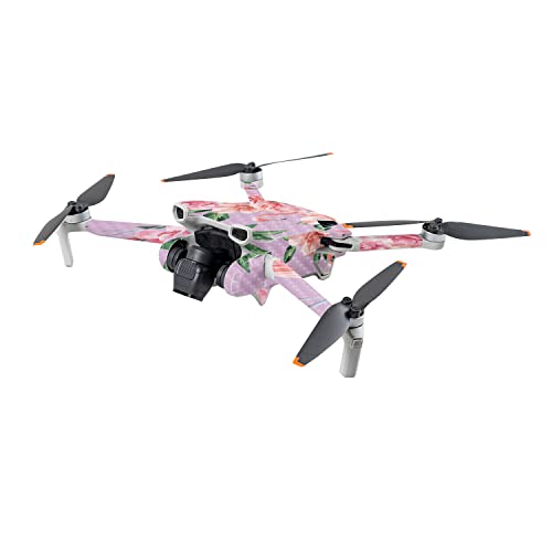 Image of MightySkins Carbon Fiber Skin Compatible with DJI Mini 3 - Flamingo Rose | Protective, Durable Textured Carbon Fiber Finish | Easy to Apply | Made in The USA