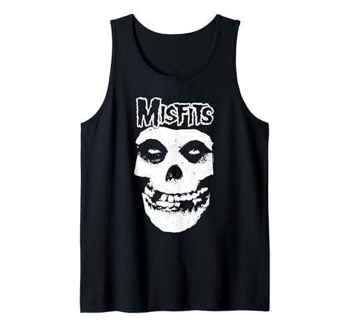 Misfits Misfit Skull Logo Tank Top, Men, Black, Large