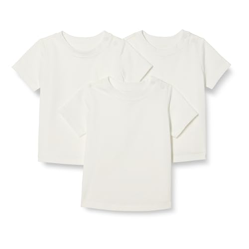 Amazon Essentials Unisex Babies Short Sleeve T-Shirts Pack of 3 White 24 Months
