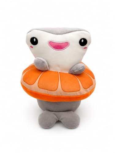 Doudou requin gris lavable contre les chagrins de votre enfant