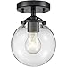 Innovations 284-1C-OB-G202-10-LED X-Large Beacon 1 Light Semi-Flush Mount Part of The Nouveau Collection, Oil Rubbed Bronze