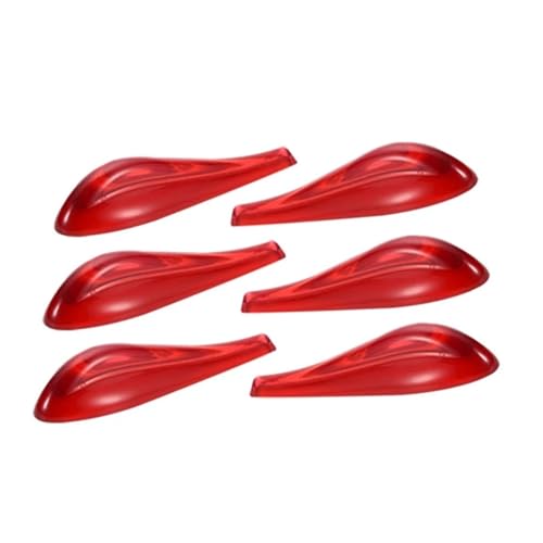 Becquet de pare-chocs avant universel en acrylique rouge pour masquer les rayures