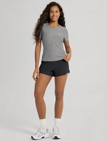 Image of ODODOS Women's Short Sleeve Performance T-Shirts - Ultra Soft odSTRATUM Tech Crew Neck Tee UPF 50+ Essential Top