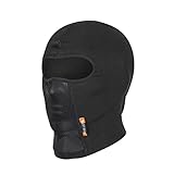 Zeroall Pasamontañas Ciclismo Moto Esquí Invierño Cubierta Facial A Prueba de Viento Respirable Balaclava Máscara para Ciclismo Esquí Snowboard Motociclismo(Negro)