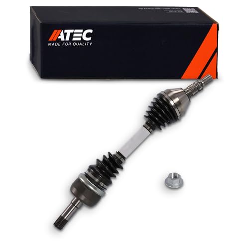 ATEC Germany 1x Eje de transmisión delantero izquierdo o derecho adecuado! Compatible con OPEL SIGNUM CC (Z03), VECTRA C (Z02), SAAB 9-3 (YS3F, E79, D79, D75), 9-3 Cabriolet (YS3F), 9-3 Estate (E50)