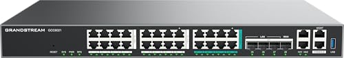 Image of Grandstream GCC6021 | IP-PBX | 24-Port 2.5G Multi-Gigabit Ethernet Network Switch | VPN Router | Firewall | Desktop /Rack-Mount