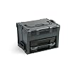 Bosch Sortimo LS-Boxx 306 Tool Box Set in Anthracite with i-Boxx 72 C3 & LS Drawer 72 Bosch Tool Box Empty Compatible with LBoxx