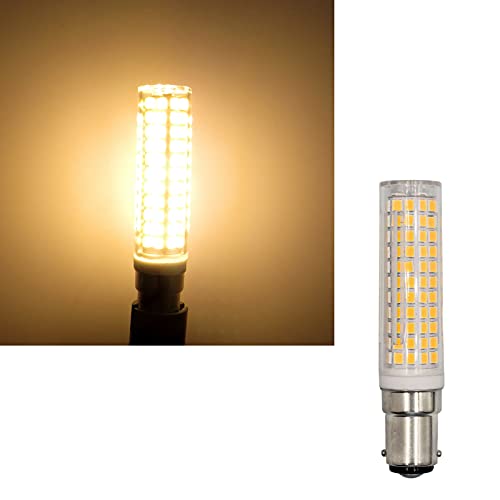 Ydjoo 2 Pack Ba15D Led Bulb Dimmable 12W Led Corn Light Bulbs 120W Halogen Replacement Warm White 3000K Ba15D Double Contact Bayonet Base For Celling Fans Sewing Machine #TOP2