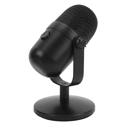 Acouto USB Condenser Microphone with RGB Lighting, Easy Plug and Play Noise Canceling PC Gaming Mic for Streaming, Podcasting, and Recording M830