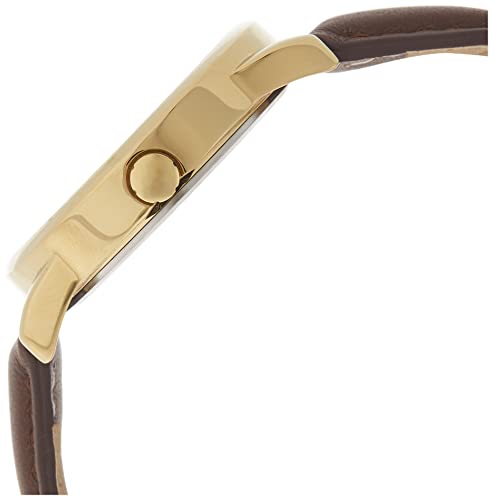 Timex Men's Tw2P75800 Easy Reader 38Mm Brown/Gold-Tone/Cream Leather Strap Watch #TOP2