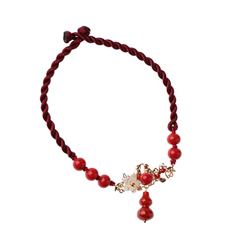 Bracelet de cheville antique rouge pour sublimer vos tenues d'été de couple