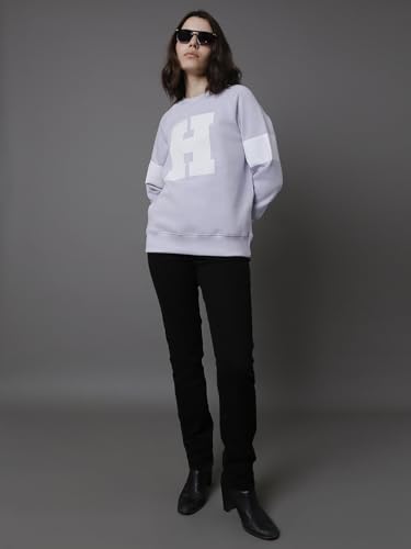Image of HIGH STAR Women's Cotton Round Neck Sweatshirt