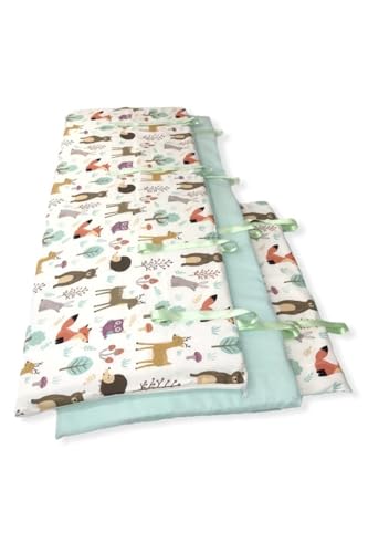 60x120 Beşik Için Bebek Çocuk Kenar Koruma (3 Parça) Bariyer Doğa