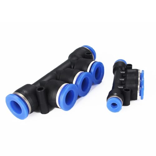 Conector neumático de 5 vías con diámetro variable para tuberías 4