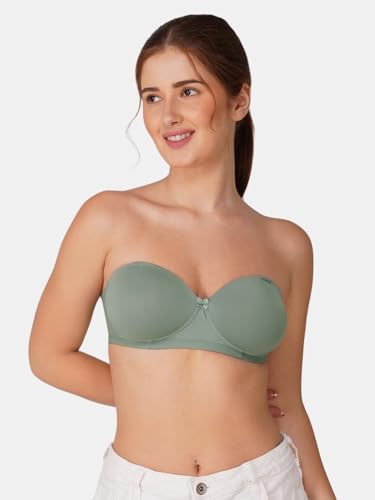 Image of BEWILD Women Balconette Bra | Lightly Padded Comfort | Soft Breathable Cotton Fabric | Seamless Design | Wirefree Comfort | Supportive Fit | Stylish Underwear