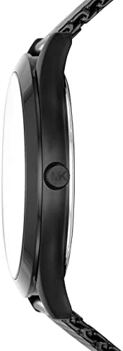 Michael Kors Men's Slim Runway Analog-Quartz Watch with Stainless-Steel Strap, Black, 22 (Model: MK8607)