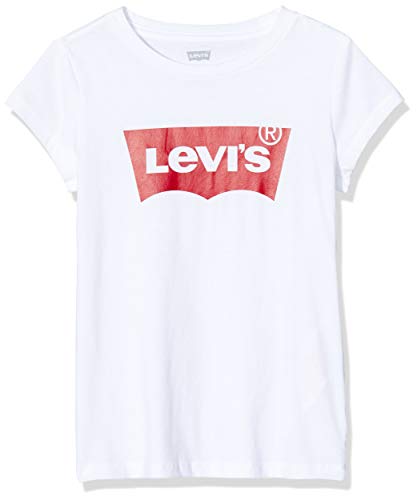 Levi's Kids Mädchen T-Shirt Lvg S/S Batwing Tee Red / White 8 Jahre