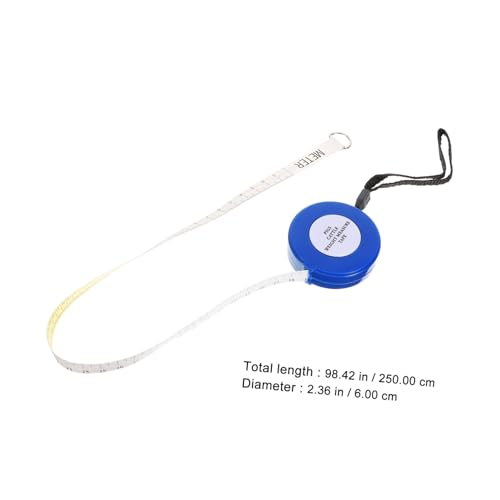 Cinta Métrica Flexible Azul 2.5m para Animales miniatura 2