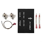 Besttoolifes Kit de corte térmico para calentador de agua Atwood 93866 91447 con conjunto de termostato ECO, alambre de cobre y fusible compatible con GLM 21140