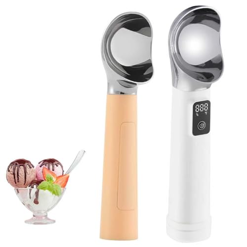 Electric Heated Ice Cream Scoop Value Bundle – 5000mAh & 2000mAh Rechargeable Scoops with LED Display for Easy Scooping