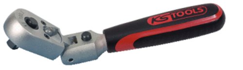 KS Tools 911.1495 1/4-inch Flex Head Ratchet, Chrome