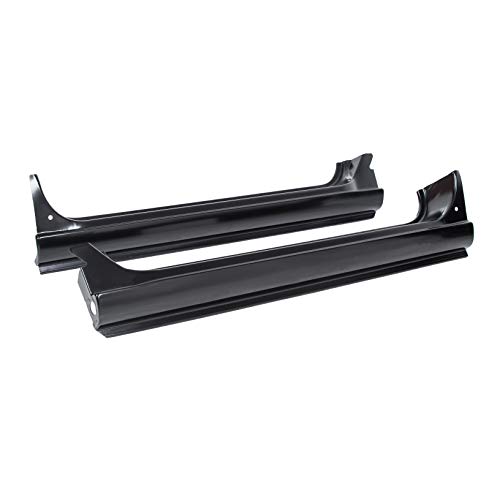Ecotric Full Rocker Panels Compatible With 1967-1972 Chevy Chevrolet Gmc C10 Truck W/Inner Patch Panels #TOP5