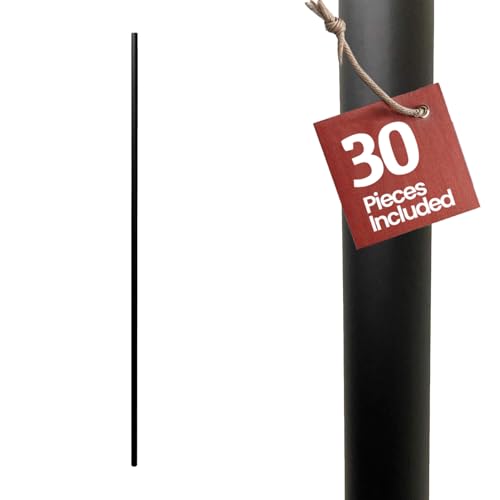 Decorex Hardware 5/8 inch Round Iron Stair Balusters 44 inch 30 Pack