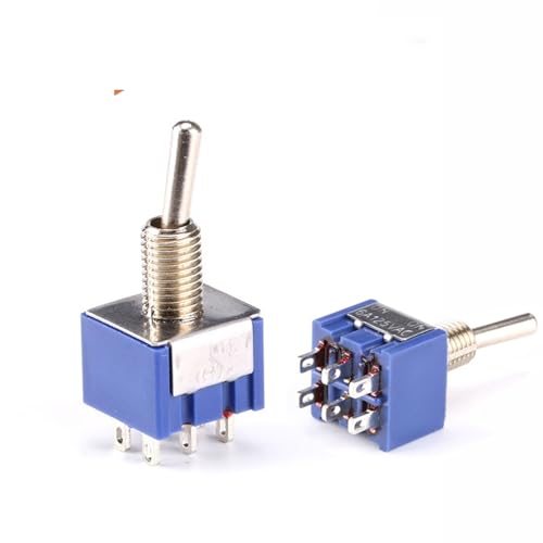 Interrupteur à bascule MTS-202 miniature bipolaire 6 broches ON-ON
