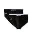 Lacoste Men's 2-Pack Colours Cotton Stretch Brief, Black, Small
