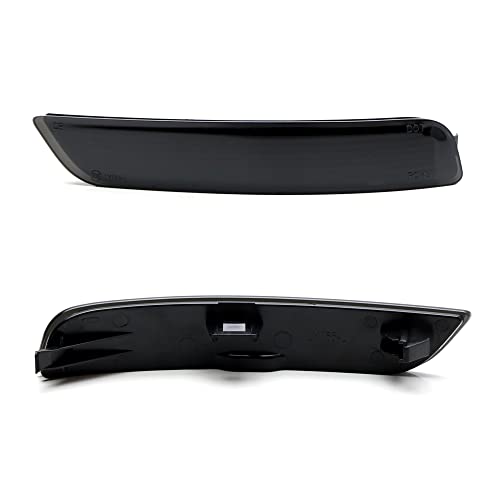 Image of iJDMTOY Dark Smoked Lens Rear Bumper Reflector Lenses Compatible With 2014-2019 BMW F15 X5 w /M-Package Bumper ONLY, OE-Spec LH RH Assembly