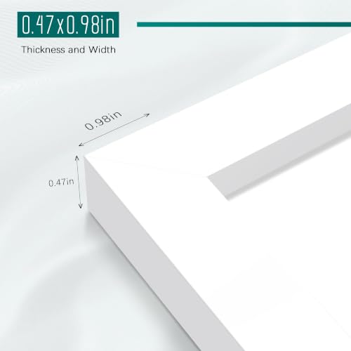 Image of Picrit 20x20 White Picture Frame, Poster Frame for Wall, 3 Pack