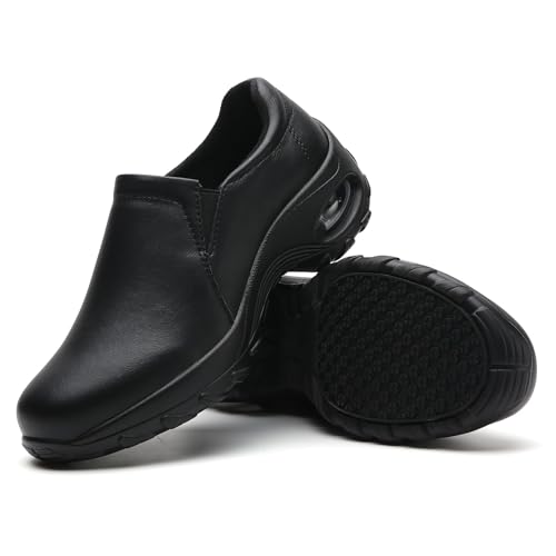 Image of Women's Nursing Shoes Slip On Lightweight Slip Resistant Comfort Non Slip Waterproof Food Service Work Shoes