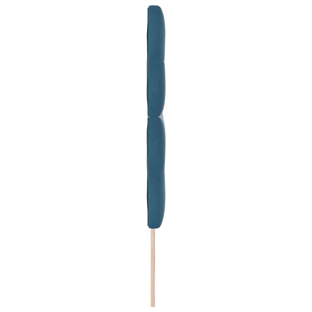 Testiera per Letto 160 cm in Velluto Blu Scuro Regolabile